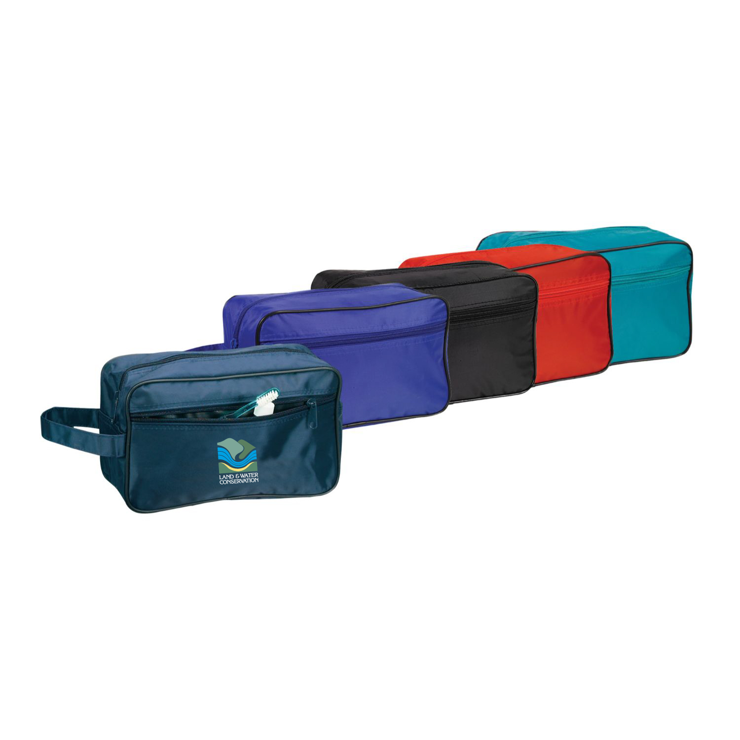 ZIPPERED TOILETRY BAG